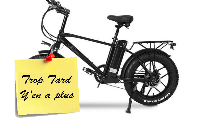 Destockage en cours sur le CMACEWHEEL T20, Fat Bike (…)