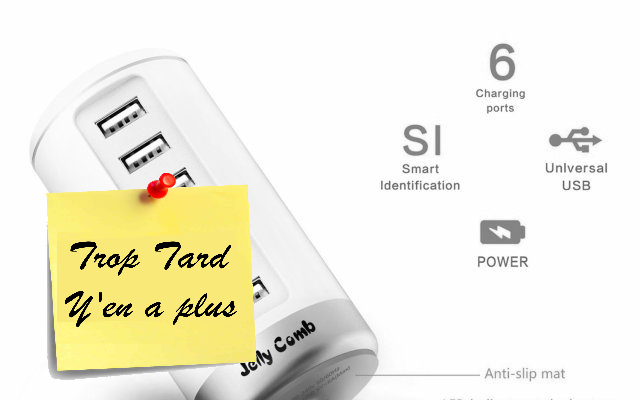 Jelly Comb Chargeur Secteur 6 Ports USB charge (...)