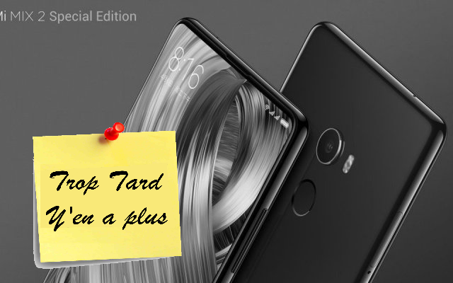 Smartphone Xiaomi MI Mix 2, sans bord ultra puissant, (…)