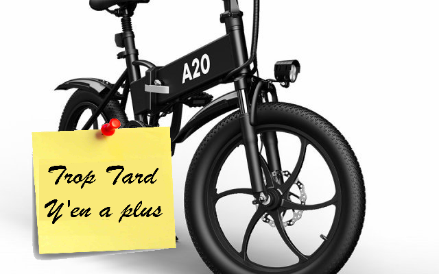 ADO A20, le Vélo électrique pliant 20 pouces polyvalent à (...)