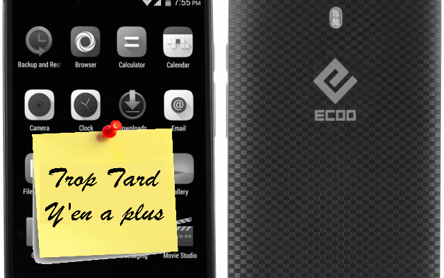 ECOO E04, un Smartphone 4G Octacore, écran Full HD, (...)