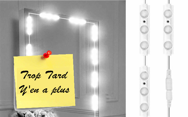 Kit éclairage ruban 75 Led pour Miroir, Dressing, (...)