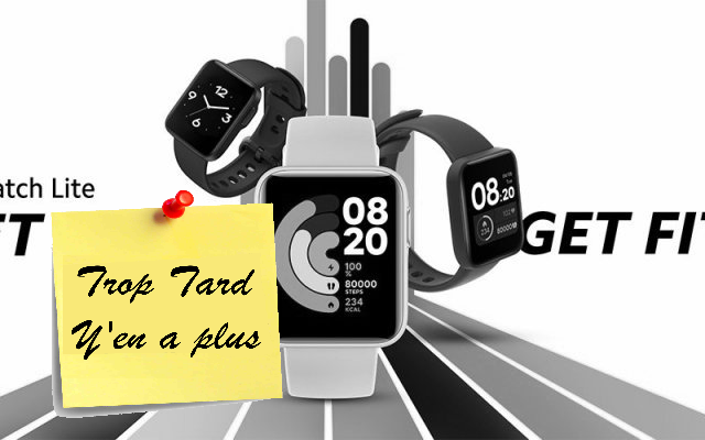 La smartwatch avec GPS Xiaomi Mi Watch lite à 47€99, la (...)