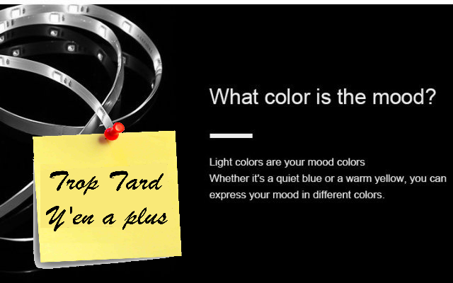 Ruban LED connecté Yeelight YLDD04YL, compatible Google (...)