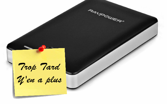 Batterie Externe Ravpower 13000mAh Deluxe double USB (...)