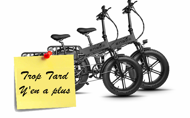Grosses promotions sur les Fat Bike Electriques Engwe (...)