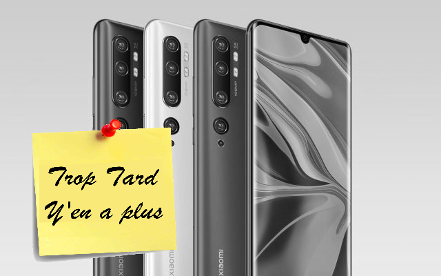 Xiaomi Mi Note 10 Global stock France meilleur prix (…)