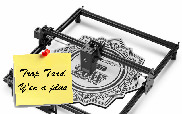 La machine de gravure/découpe LASER Algolaser DIY Kit (...)