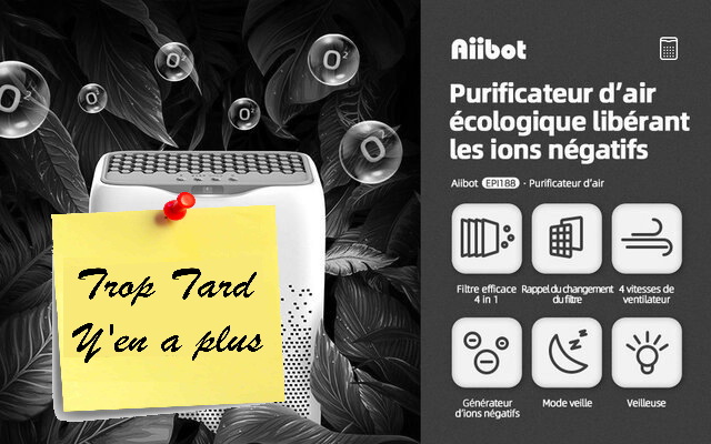 Les purificateurs d'air Aiibot EP188 et A500, 4 niveaux (…)