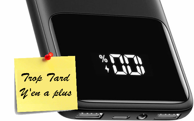 Batterie externe INIU 22.5W 10000mAh PD3.0 QC4.0 à (...)