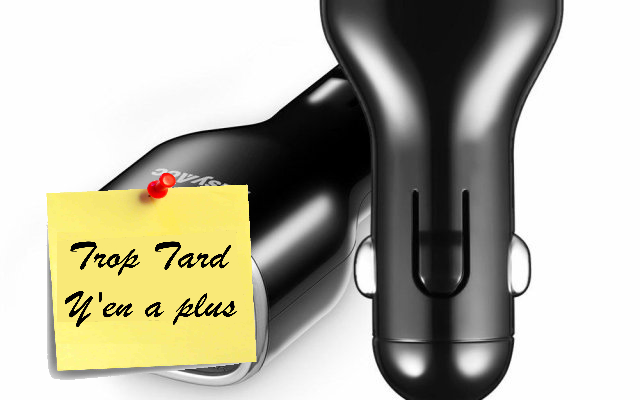 Chargeur Allume-cigare EasyAcc 3-Ports USB 7€99