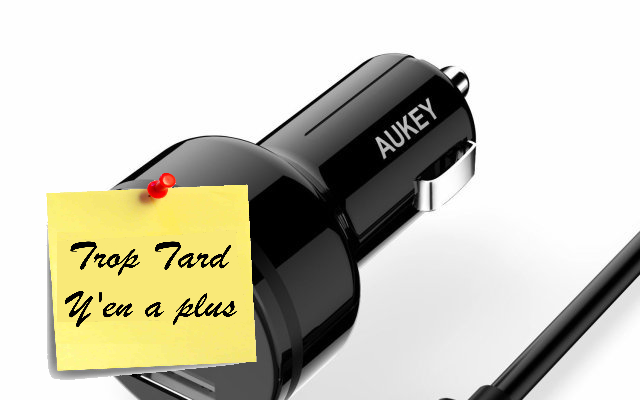 Chargeur allume-Cigare USB 2 Ports AUKEY Quick Charge (...)