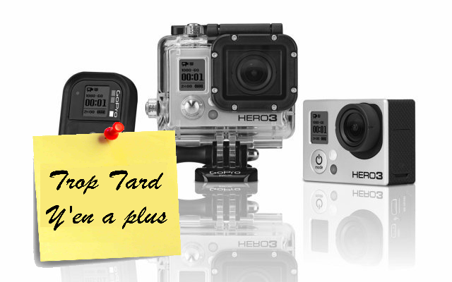 Caméra sportive Gopro HERO 3 Black 299€ livrée