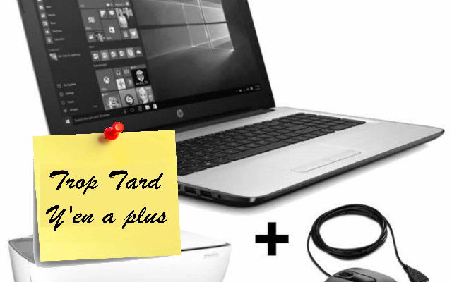 Pack PC Portable 15,6 HP core-i3 500 GO imprimante et (...)