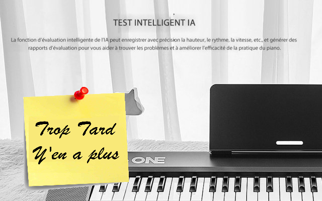 TheONE AIR, le clavier connecté apprentissage piano à (...)