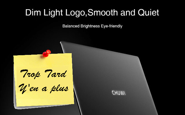 Chuwi lapbook AIR, un portable belle finition chez le (…)