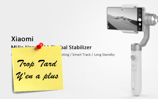 Stabilisateur Xiaomi Mijia SJYT01FM pour smartphone/Gopro à