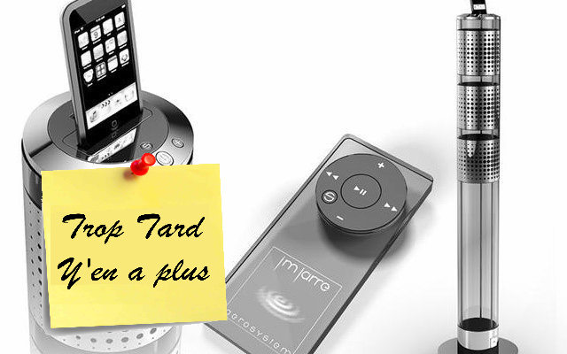 Enceinte Dock iPod JARRE AeroSystem One Argent 285€ (...)