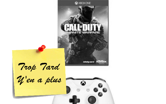 Xbox One S 500Go + Call of Duty Infinite Warfare à 231.99€