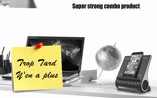 AZPEN D100, dock audio Bluetooth 3 en 1 charge Qi à (...)