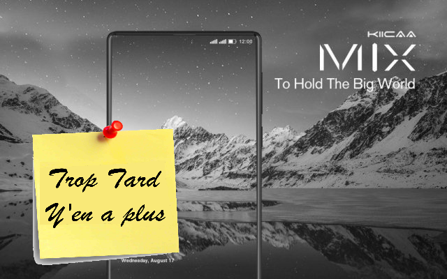 KIICAA MIX, le petit smartphone sans bord de LEAGOO à (...)