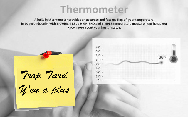 TICWRIS GTS, la smartWatch avec thermomètre corporel à (...)