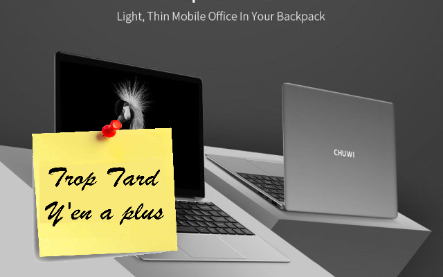 Chuwi LapBook SE Notebook, Gemini Lake N4100, 4GO/64GO (...)