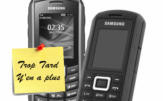 Téléphone de baroudeur Antichoc, étanche SAMSUNG B2710 49€ (...)