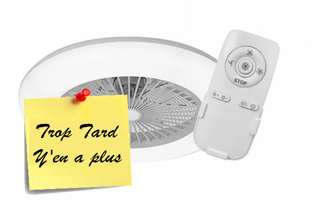 Ventilateur de plafond avec éclairage LED connecté à (...)