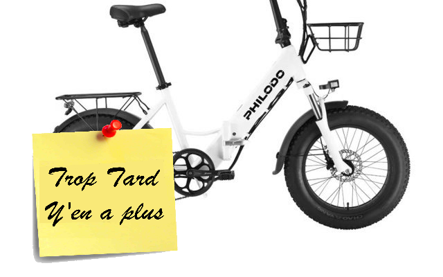 Fat bike PHILODO H4, un modèle mixte Step-Thru 20 Pouces (…)