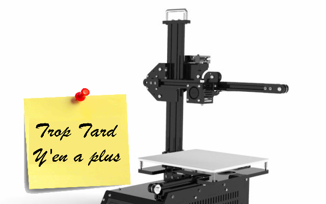 Tronxy X1, l'Imprimante 3D la moins chère du monde (92€ (...)