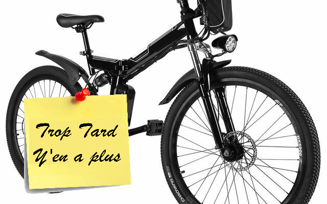 Vélo électrique montagne Pliant Ancheer 26 pouces 22 (...)