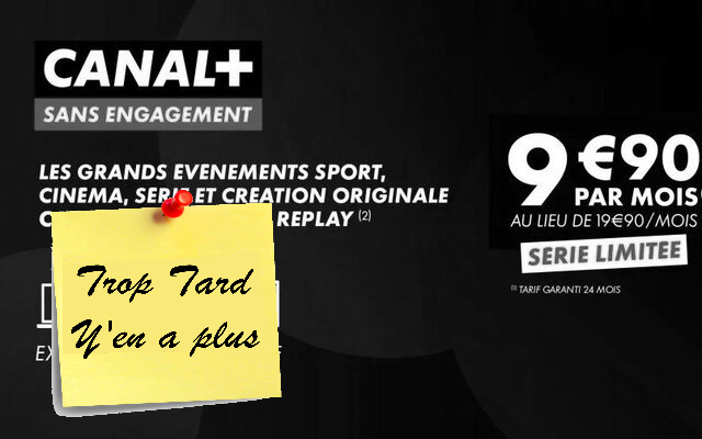 Vente privé bouquet Canal Plus évolutif OCS, NETFLIX via (…)