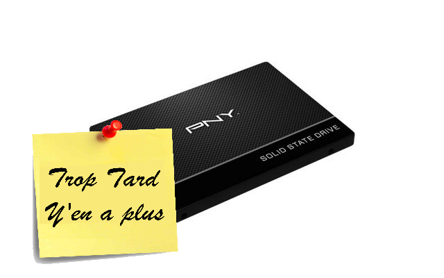 SSD Interne SSD interne PNY 7CS9000-480 GO à 49,99€ @ Darty