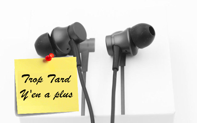 Paire d'oreillette Xiaomi Piston Fresh édition à 96 (...)