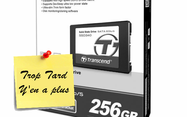 Vente flash Disque SSD Transcend TS256GSSD340 256 Go (...)