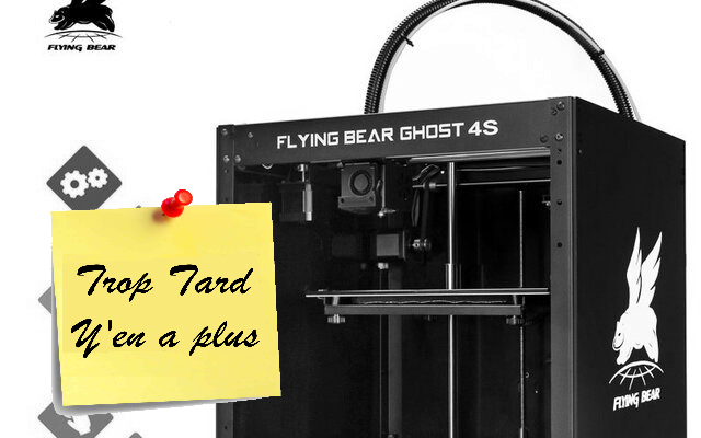 imprimante 3D Flying Bear Ghost 4S, très complète avec (…)