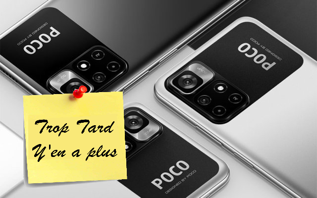 Le POCO M4 PRO 5G, équivalent REDMI NOTE 11 version 4/64 (...)
