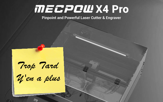 La machine de gravure en caisson Mecpow X4 Pro 22 watts (…)