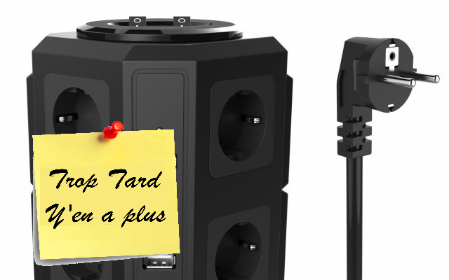 Multiprise Parasurtenseur Tour 8 Prises avec (...)