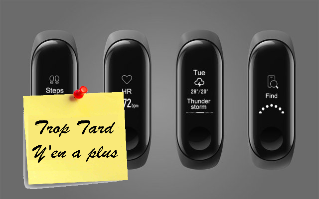 Xiaomi Bracelet d'activité Mi Band 3 à 18€51 (Testé)