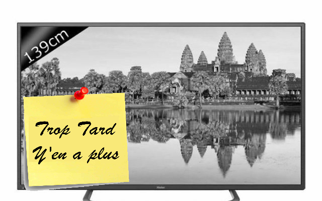 TV UHD 4K HAIER LE55B7000TU Smart TV 55 pouces 139 cm à (...)