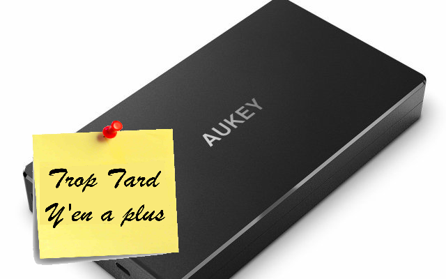 Batterie Externe 20000 mah AUKEY 2 ports USB (...)