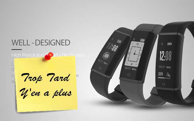 Bracelet d'activité Lenovo HX03F, capteur cardiaque à (...)