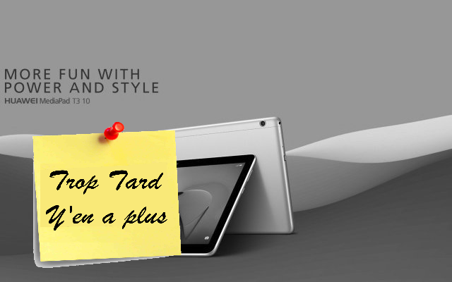 Tablette HUAWEI MediaPad T3 10, 9.6 pouces avec étui à (...)