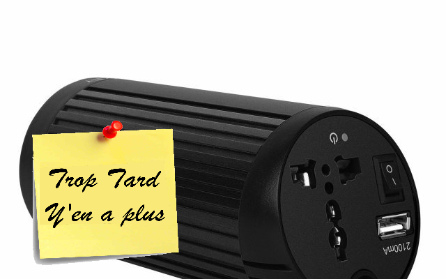 Convertisseur électrique allume cigare 12V vers 230V , (...)