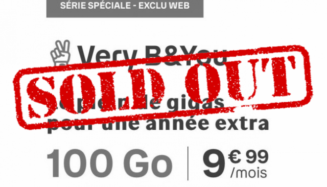 Forfait mobile B&You 200GO Appel/sms/mms illimités, (...)