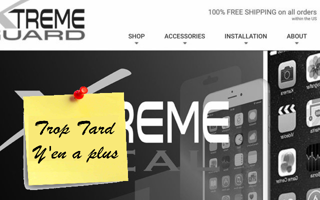 Protections XtremeGuard verre trempé iPhone 6 à 1€50 (...)