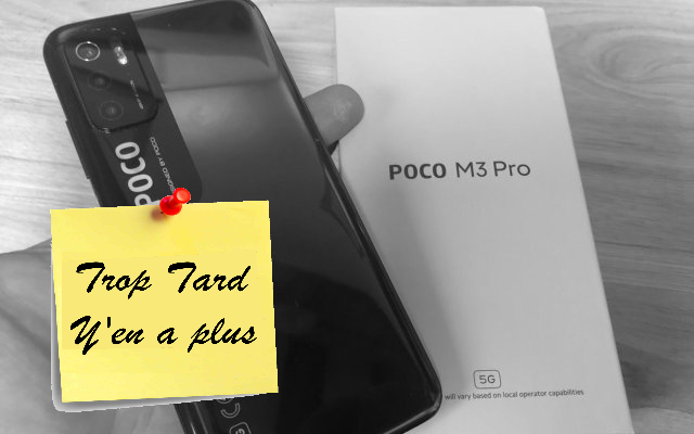 Le Smartphone 5G POCO M3 PRO à 150€ stock Europe