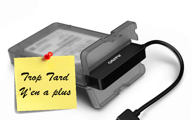 Boîtier disque dur externe 2.5 USB-3 Maiwo K104 à 6€54